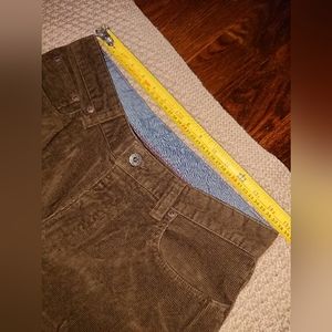 LL BEAN corduroy pants 31x32 dark brown mens